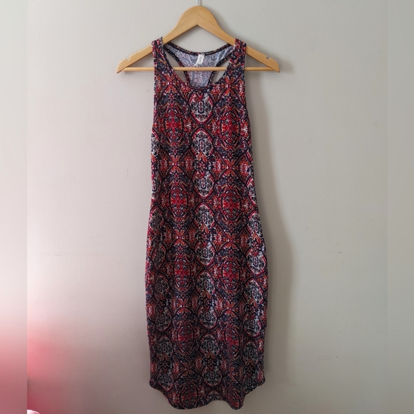 Boho Fitted Midi Dress - Picture 1 of 6